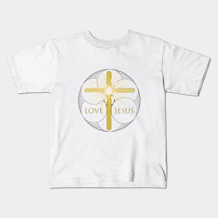 Jesus Love - Christian Cross Kids T-Shirt